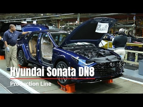 Hyundai Sonata DN8 Production Line - Car Factory In USA